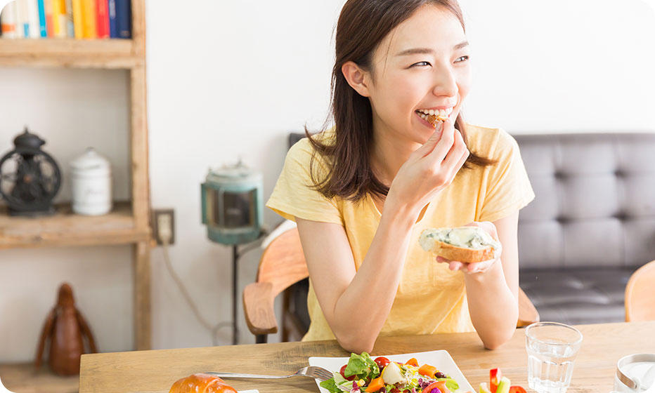 食べ物が装置に挟まらない